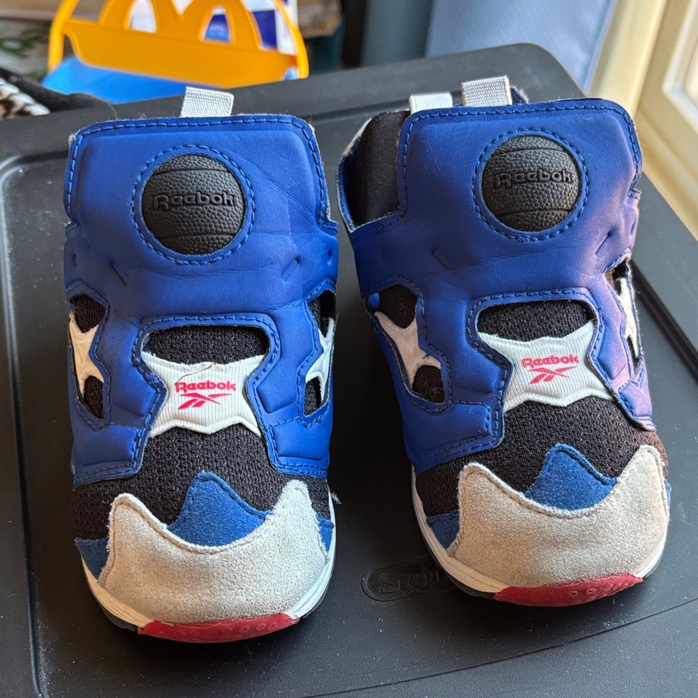Reebok Kids Sneakers in Blue, Black, and Red